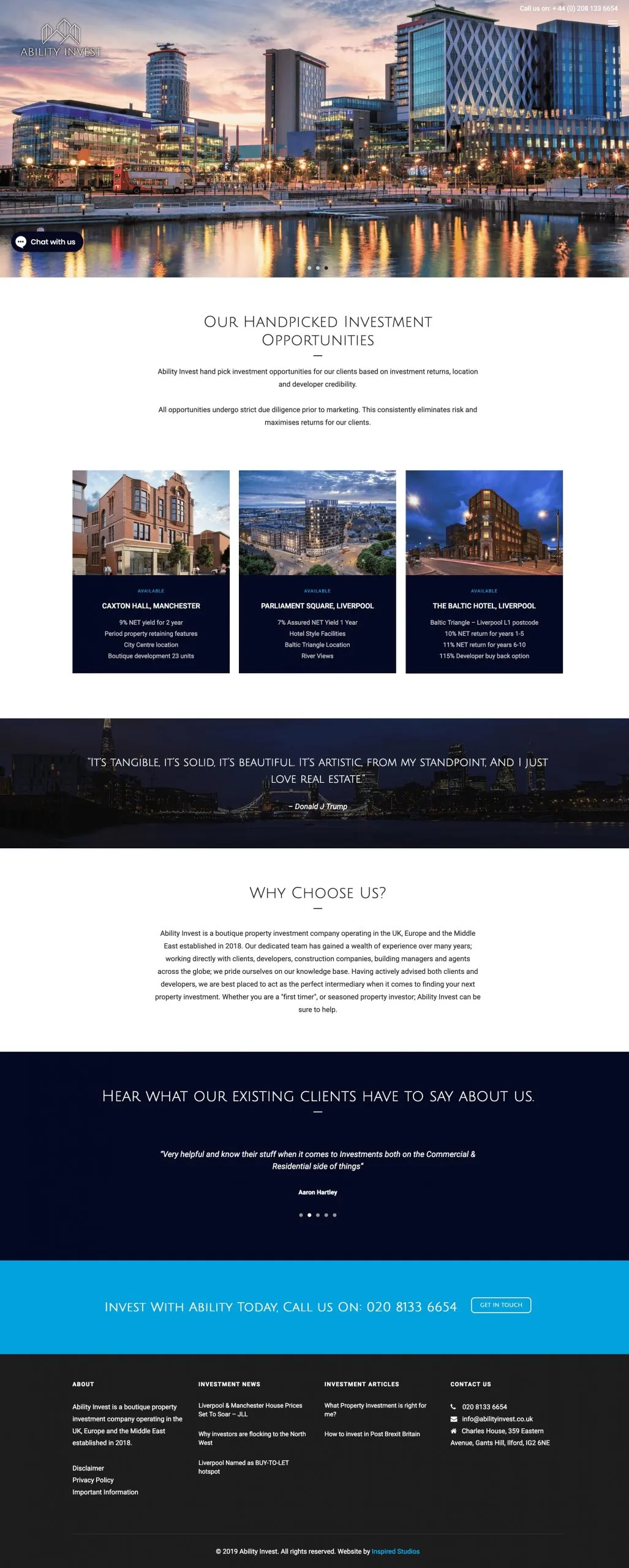 Ability Invest, Property Investment website