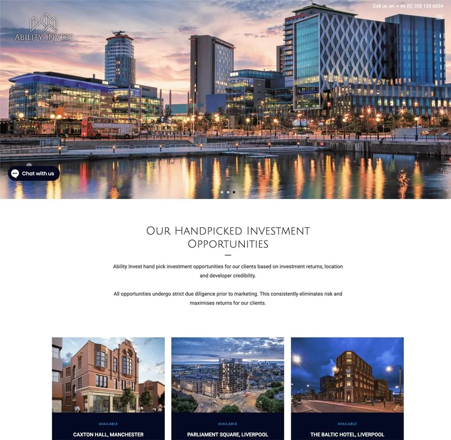 Ability Invest website