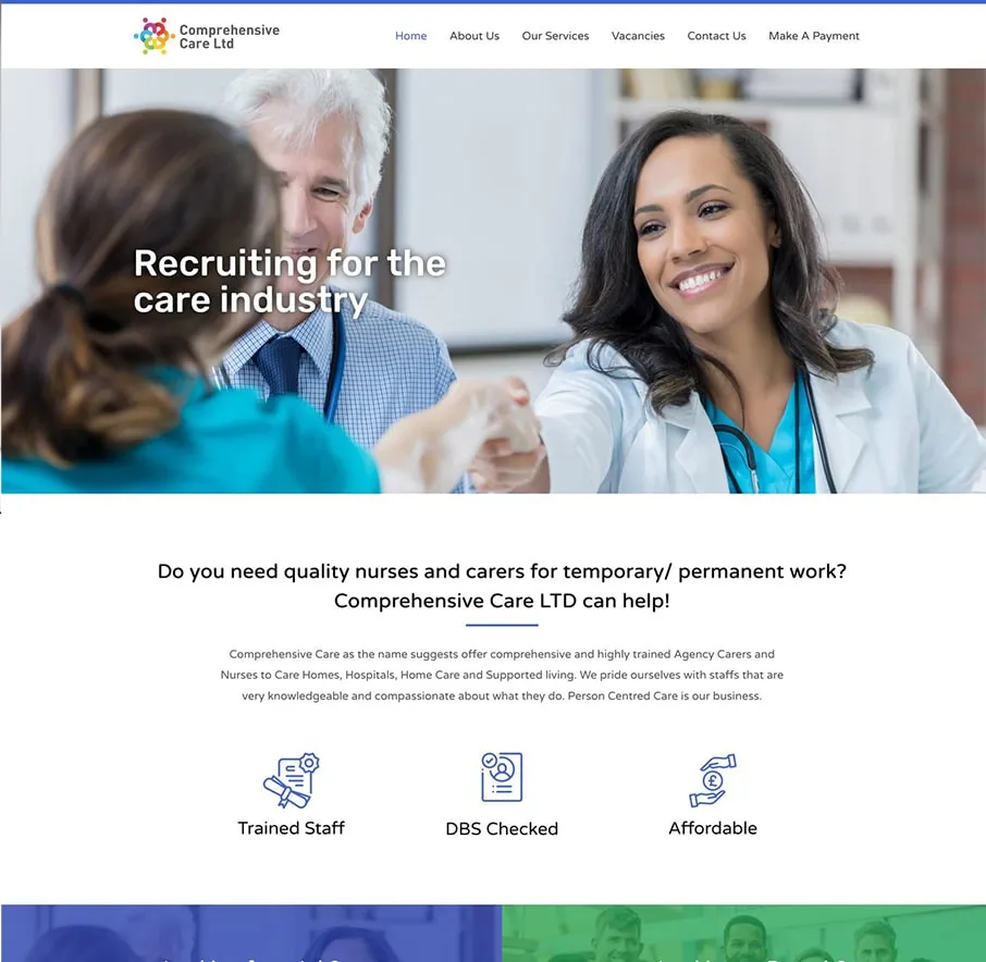 Comprehensive Care website